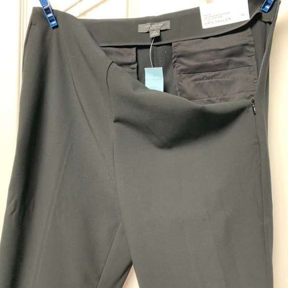 Black Ann Taylor 10P Slim Leg, Ankle Length - Picture 1 of 5